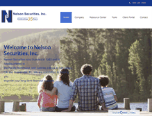 Tablet Screenshot of nelsonsecurities.com